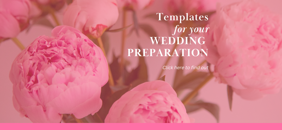 Templates for Your Wedding Prep